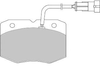 Комплект тормозных колодок, дисковый тормоз