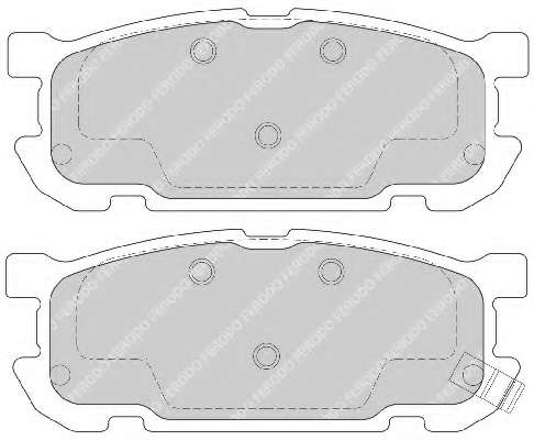 Комплект тормозных колодок, дисковый тормоз