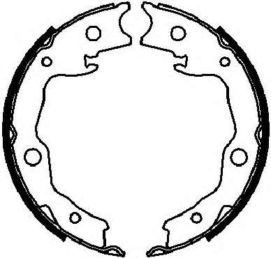 Комплект тормозных колодок, стояночная тормозная система