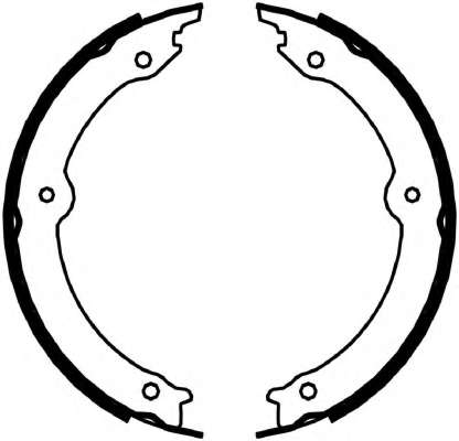 Комплект тормозных колодок, стояночная тормозная система