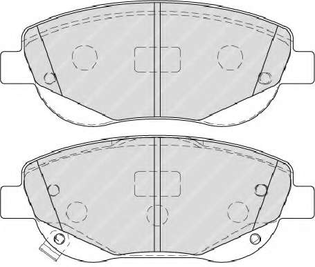 Комплект тормозных колодок, дисковый тормоз