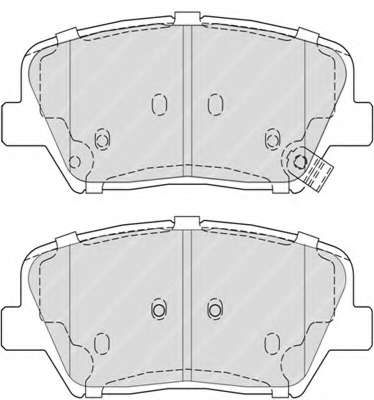 Комплект тормозных колодок, дисковый тормоз
