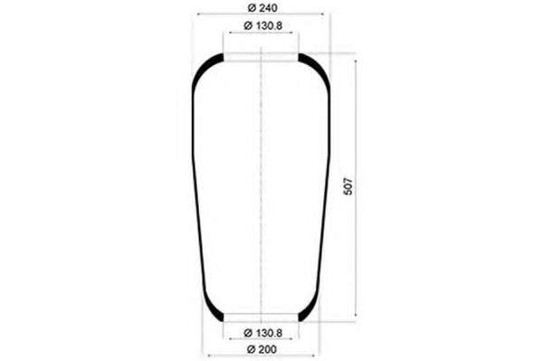 Кожух пневматической рессоры