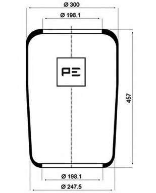 Кожух пневматической рессоры