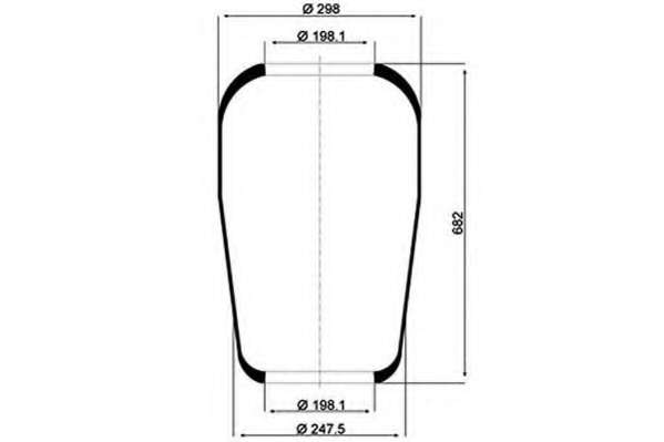 Кожух пневматической рессоры