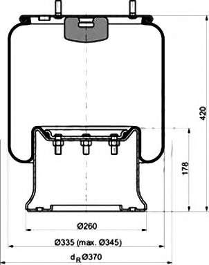 Кожух пневматической рессоры