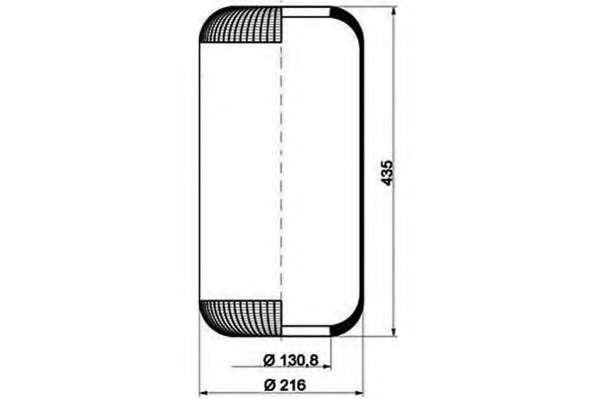 Кожух пневматической рессоры