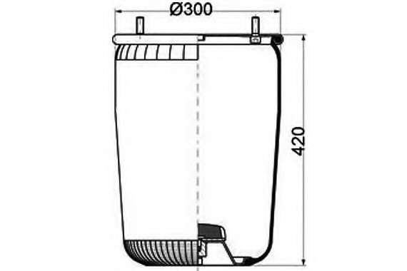Кожух пневматической рессоры