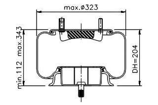 Кожух пневматической рессоры
