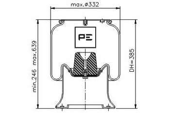 Кожух пневматической рессоры
