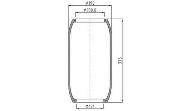 Кожух пневматической рессоры
