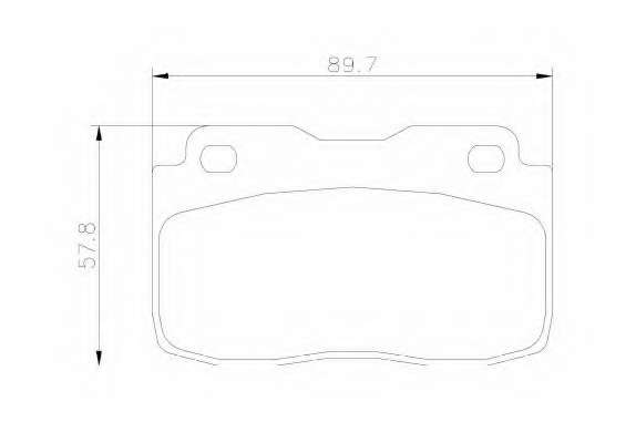 Комплект тормозных колодок, дисковый тормоз