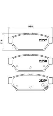 Комплект тормозных колодок, дисковый тормоз
