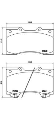 Комплект тормозных колодок, дисковый тормоз