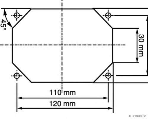 Рассеиватель, фара заднего хода