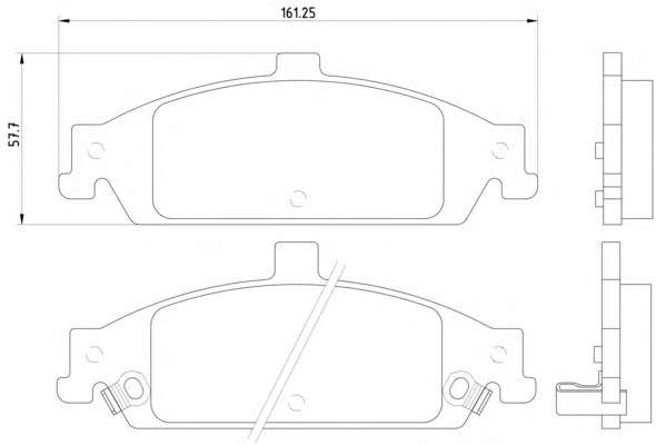 Комплект тормозных колодок, дисковый тормоз