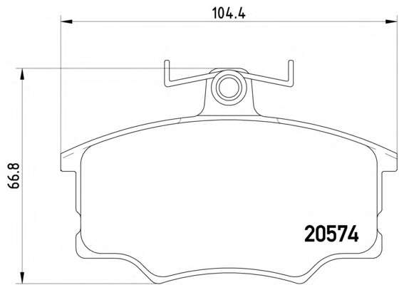 Комплект тормозных колодок, дисковый тормоз