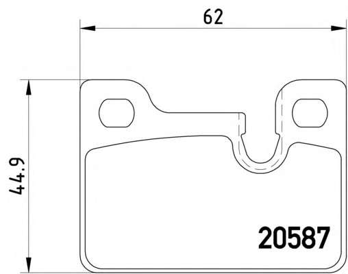 Комплект тормозных колодок, дисковый тормоз