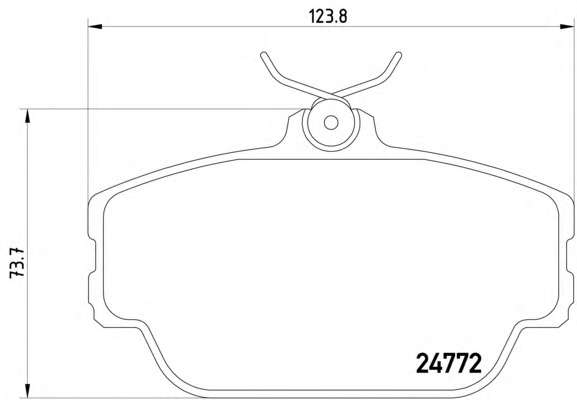 Комплект тормозных колодок, дисковый тормоз