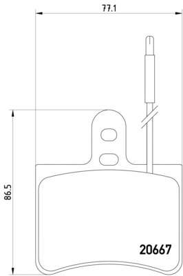 Комплект тормозных колодок, дисковый тормоз
