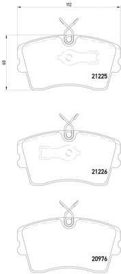 Комплект тормозных колодок, дисковый тормоз