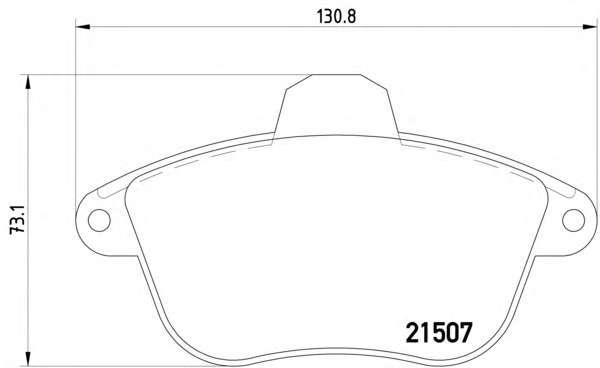 Гальмівні колодки, дискове гальмо (набір)