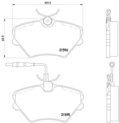 Гальмівні колодки, дискове гальмо (набір)