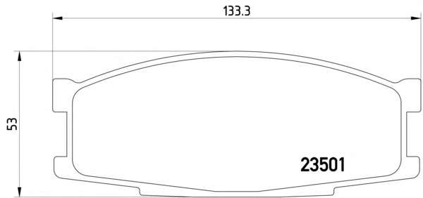 Комплект тормозных колодок, дисковый тормоз