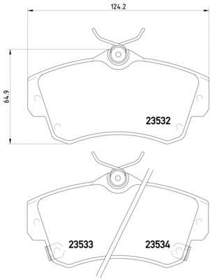 Комплект тормозных колодок, дисковый тормоз