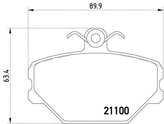 Комплект тормозных колодок, дисковый тормоз