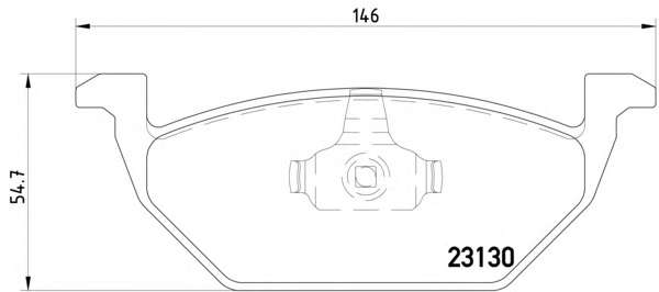 Комплект тормозных колодок, дисковый тормоз
