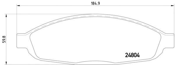 Комплект тормозных колодок, дисковый тормоз