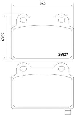 Комплект тормозных колодок, дисковый тормоз