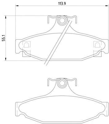 Комплект тормозных колодок, дисковый тормоз