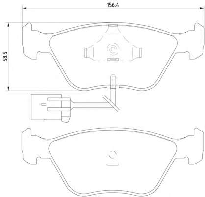 Комплект тормозных колодок, дисковый тормоз