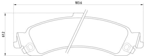 Комплект тормозных колодок, дисковый тормоз