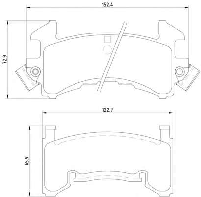 Комплект тормозных колодок, дисковый тормоз
