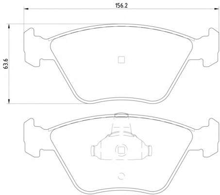 Комплект тормозных колодок, дисковый тормоз