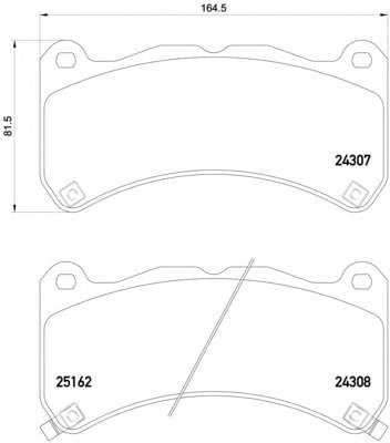 Комплект тормозных колодок, дисковый тормоз