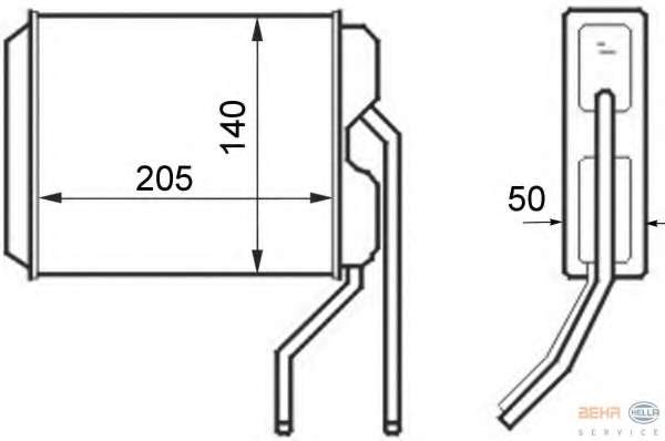 Теплообменник, отопление салона