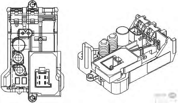 Регулятор, вентилятор салона
