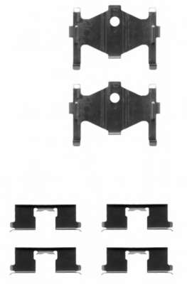 Комплектующие, колодки дискового тормоза