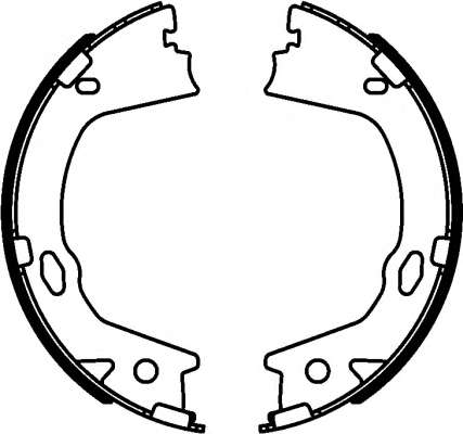Комплект тормозных колодок, стояночная тормозная система