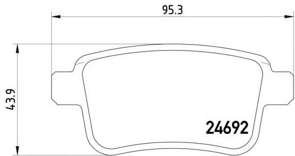Комплект тормозных колодок, дисковый тормоз