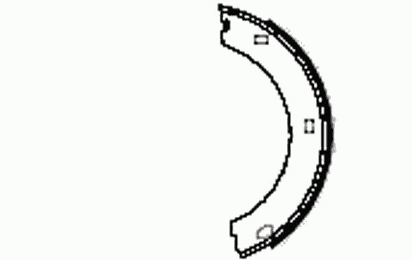 Гальмівні колодки ручного гальма