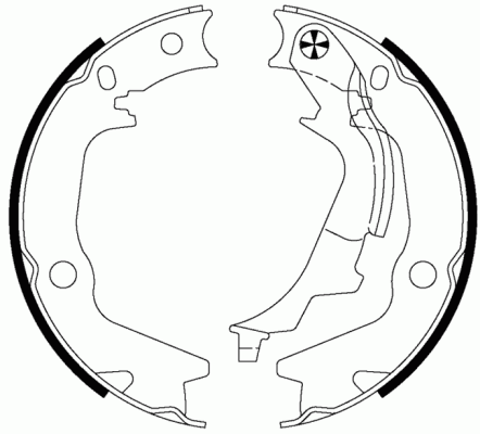 Комплект тормозных колодок, стояночная тормозная система