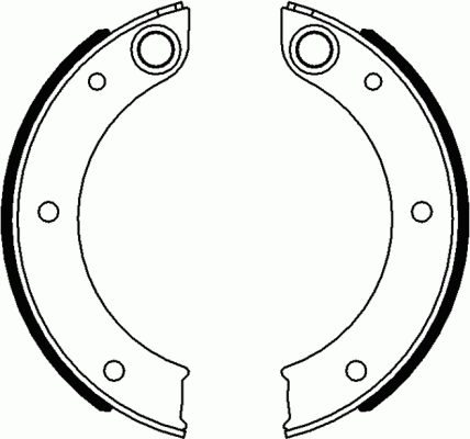 Комплект тормозных колодок, стояночная тормозная система