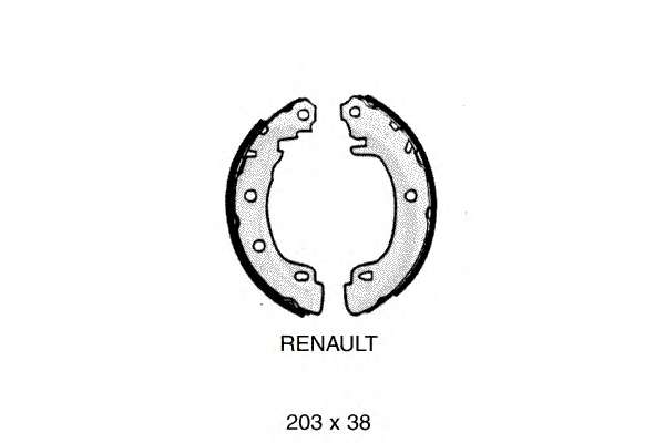 Гальмівні колодки (набір)