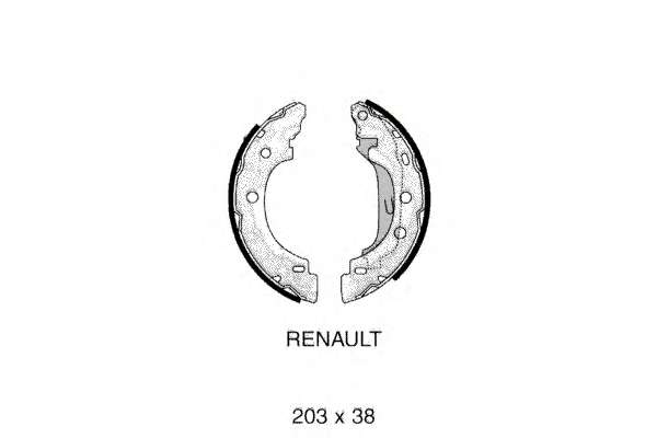 Гальмівні колодки (набір)