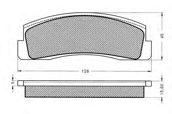 Комплект тормозных колодок, дисковый тормоз